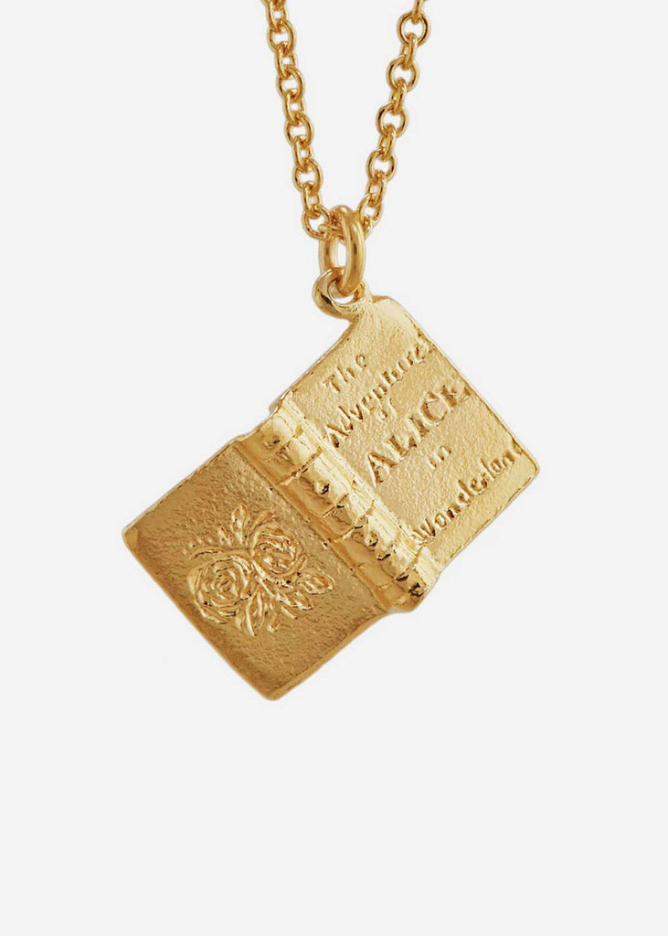 Alex Monroe Alice in Wonderland Open Book Necklace