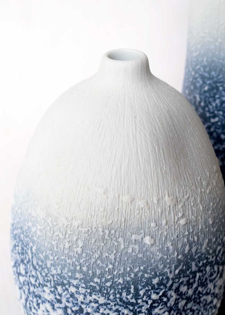 Kaolin Porcelain Bud Vase, Handmade in Thailand