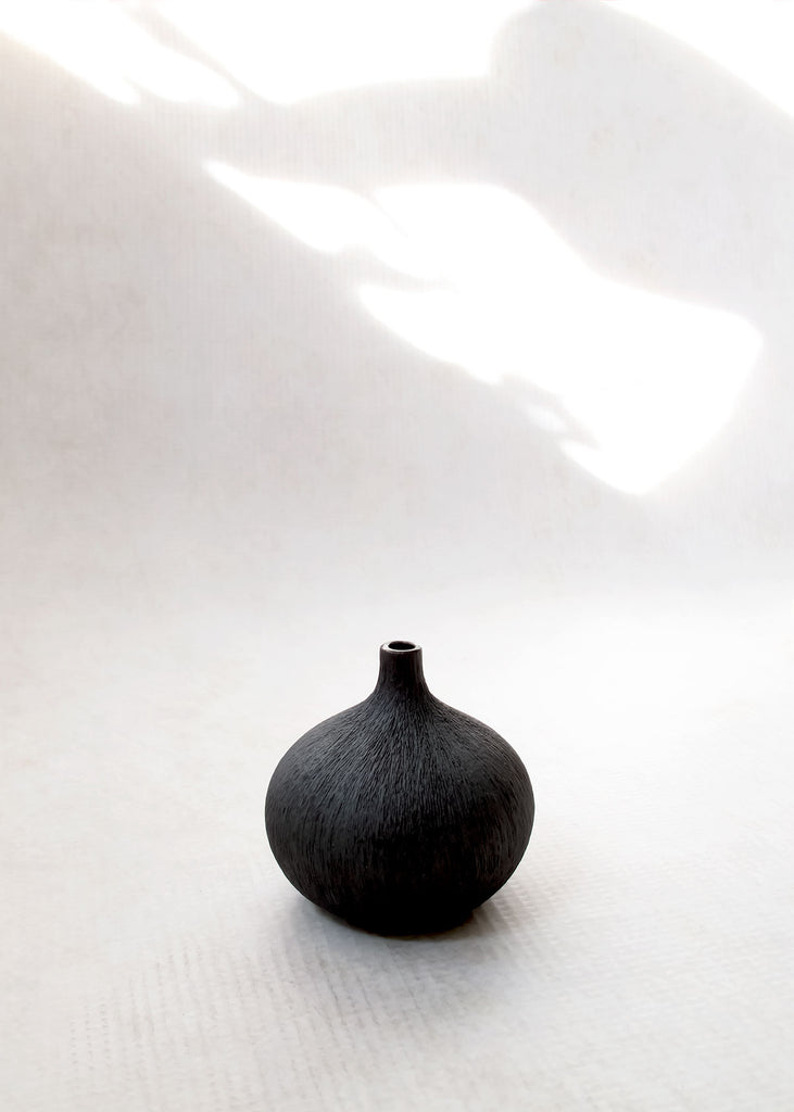 Kaolin Porcelain Bud Vase, Handmade in Thailand