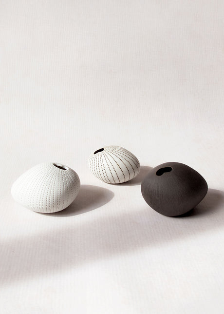 Kaolin Porcelain Bud Vase, Handcrafted in Thailand