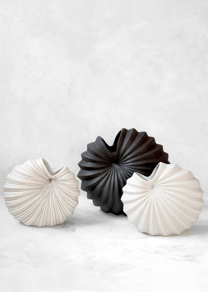 Kaolin Porcelain Palm Vase