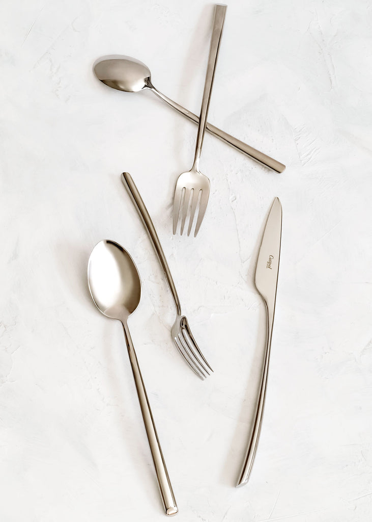 Cutipol Mezzo 5pc Place Setting, Polished Steel