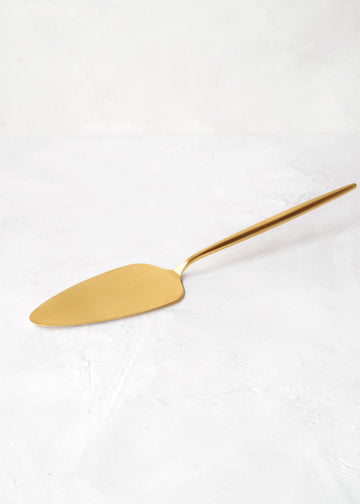 Cutipol Moon Pastry Server, Brushed Gold