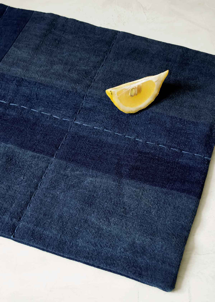 Handwork studio Plain Pieced Placemat, Indigo