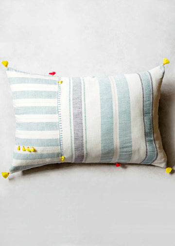 Injiri Handwoven Cotton Dhari Lumbar Pillow No. 4