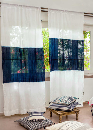 Injiri Indigo Handwoven Curtain
