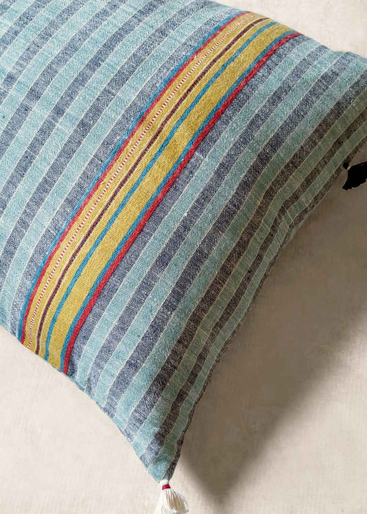 Injiri Handwoven Striped Lumbar Pillow