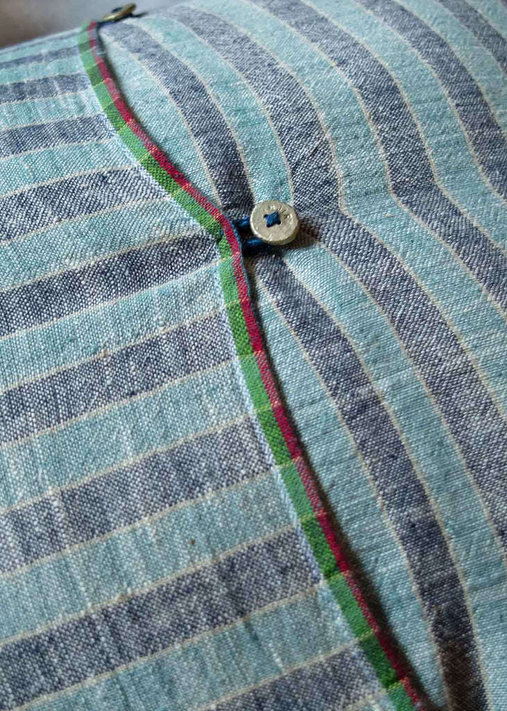 Injiri Handwoven Striped Lumbar Pillow
