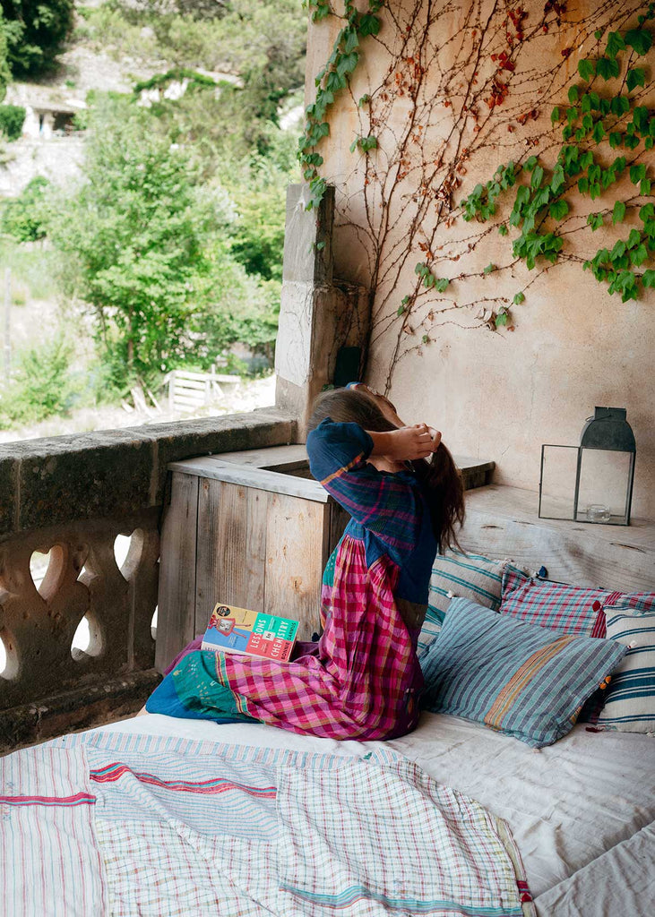 Injiri Handwoven Striped Lumbar Pillow
