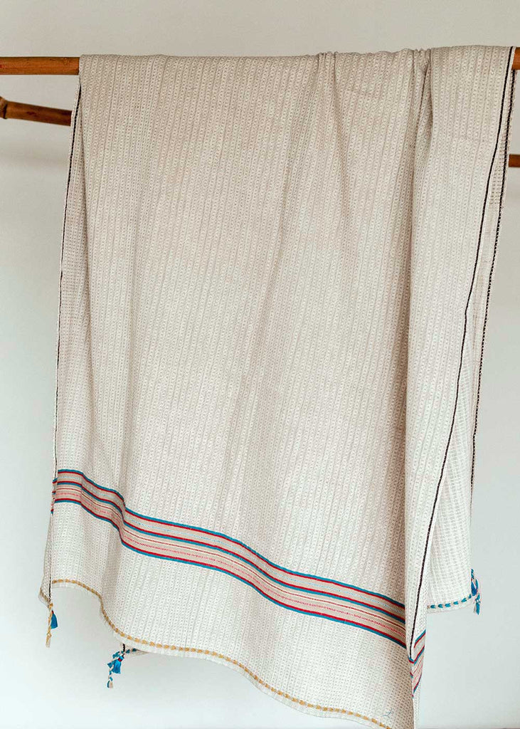 Injiri Handwoven Cotton Waffle Bath Towel