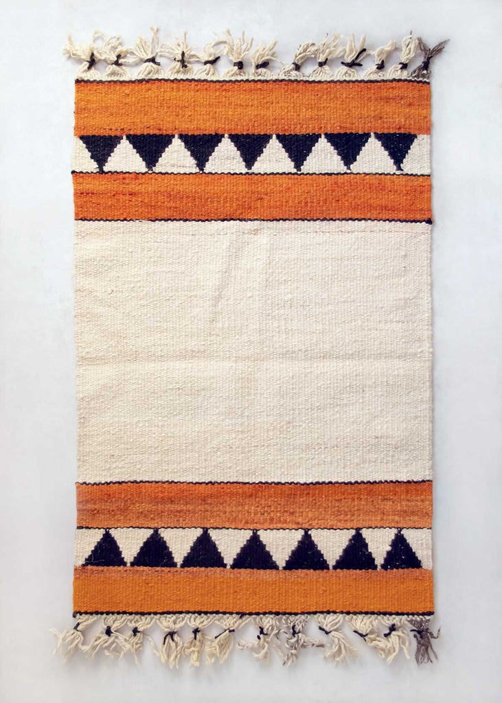 Uruk Handwoven Wool Rug, Made in Iraq