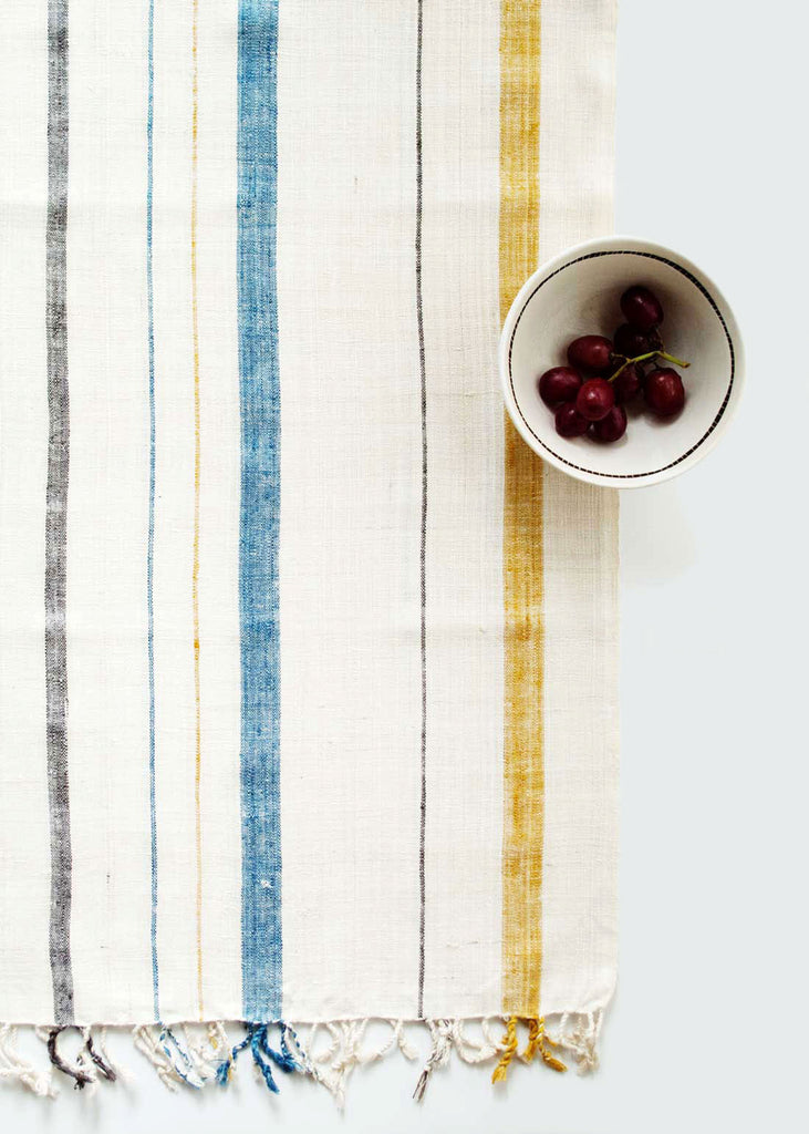 Sustainable Threads Raw Silk Table Runner