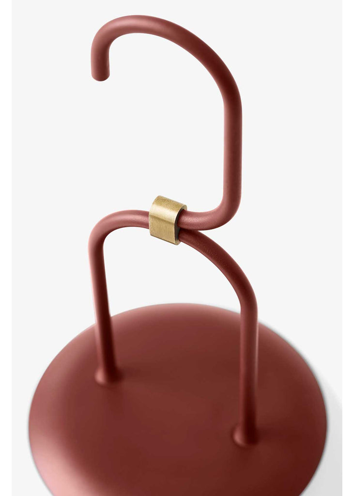 &Tradition Lucca LED Portable Table Lamp, Maroon