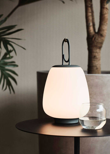 &Tradition Lucca LED Portable Table Lamp, Moss